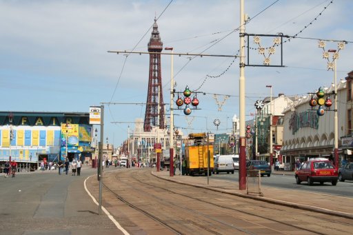Blackpool Tramway tram stop at Foxhall Square