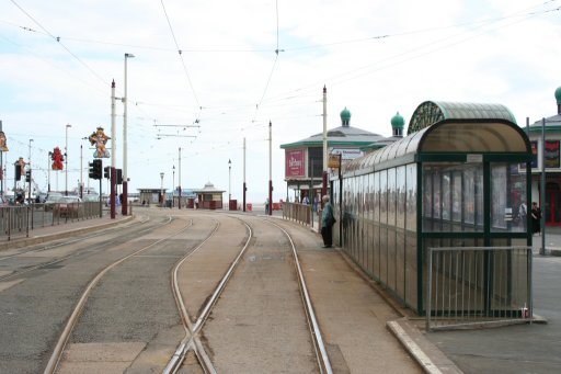 Blackpool Tramway tram stop at North Pier