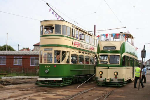 Blackpool Tramway tram 147 at Thornton Gate