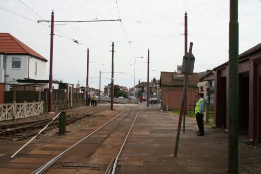 Blackpool Tramway tram stop at Thornton Gate