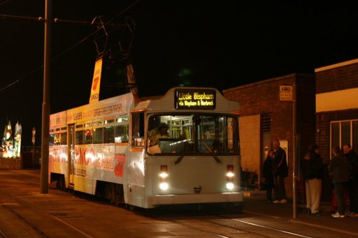 Blackpool Tramway tram 641 at Bispham station