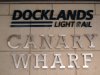 thumbnail picture of Docklands Light Railway sign at Canary Wharf station