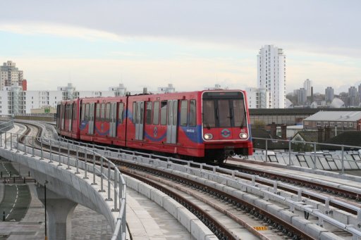 Docklands Light Railway unit 40 at West Silvertown
