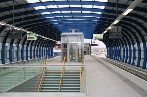 Docklands Light Railway station at London City Airport