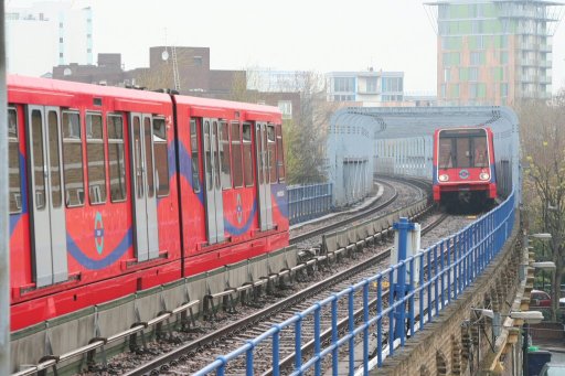 Docklands Light Railway Bank route at near Westferry