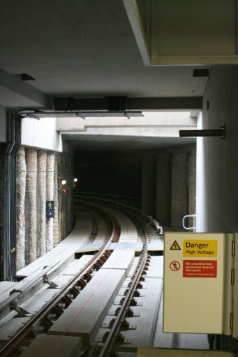 Docklands Light Railway lcy at Woolwich Arsenal station