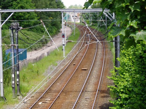 Metrolink Altrincham route at Dane Road
