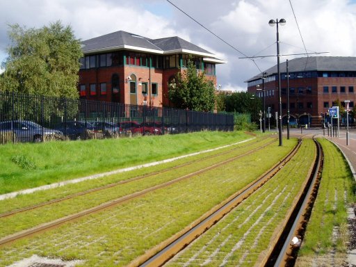Metrolink Eccles route at near Harbour City