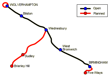 Birmingham Metro Map