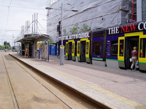 Midland Metro tram stop at Wolverhampton, St. George's