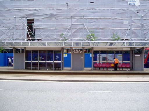 Midland Metro tram stop at Wolverhampton, St. George's