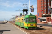 photo of Blackpool tram on the Promenade