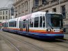 thumbnail picture of Sheffield Supertram tram 121 at Fitzalan Square/Ponds Forge stop