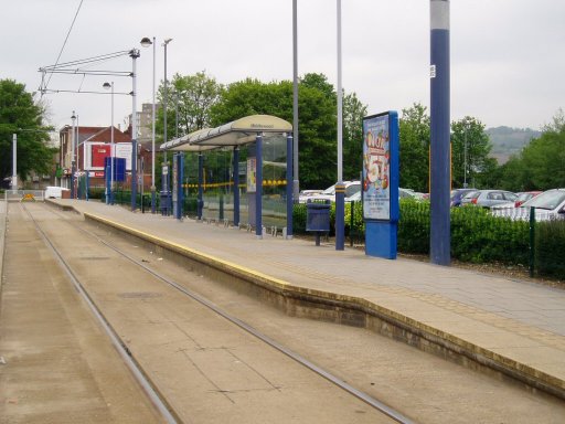 Sheffield Supertram tram stop at Middlewood
