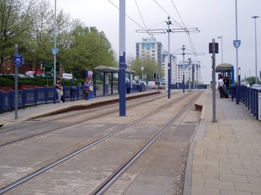 Sheffield Supertram tram stop at University of Sheffield
