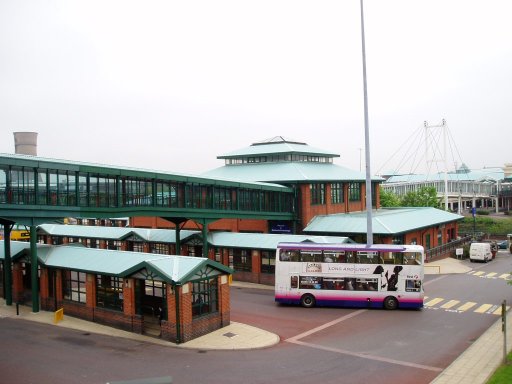 Sheffield Supertram tram stop at Meadowhall