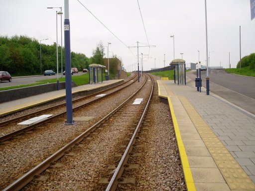Sheffield Supertram tram stop at Westfield