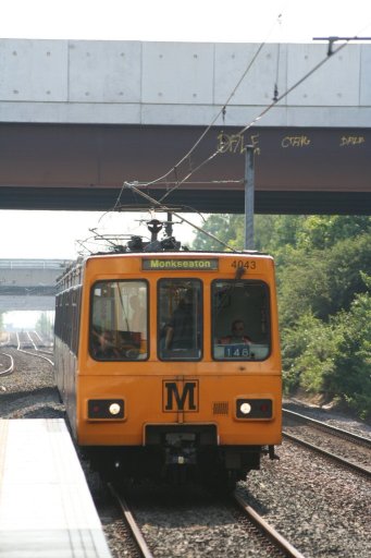 Tyne and Wear Metro unit 4043 at Northumberland Park station