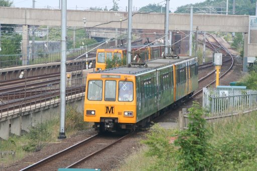Tyne and Wear Metro unit 4045 at Pelaw sidings