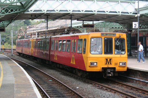 Tyne and Wear Metro unit 4046 at Tynemouth station