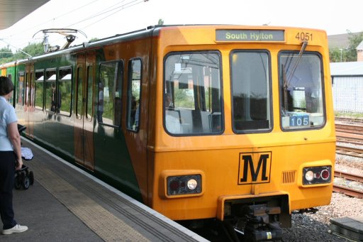 Tyne and Wear Metro unit 4051 at Pelaw station