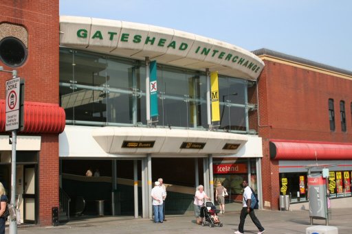 Tyne and Wear Metro station at Gateshead