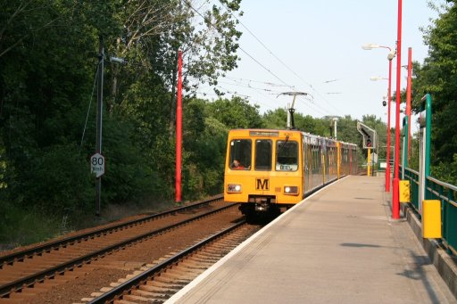 Tyne and Wear Metro unit Kingston Park at Kingston Park station