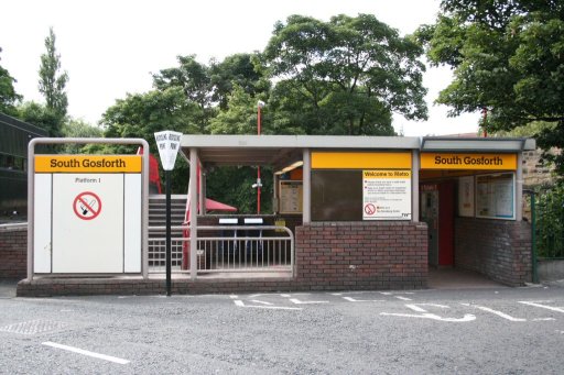 Tyne and Wear Metro station at South Gosforth