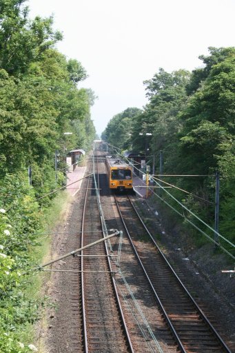 Tyne and Wear Metro Pelaw-Gosforth route at Moorfield