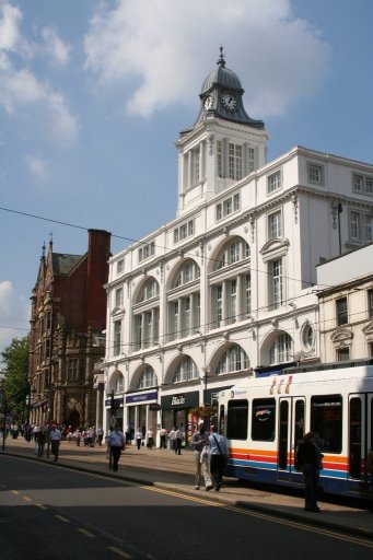 Sheffield Supertram Route at High Street