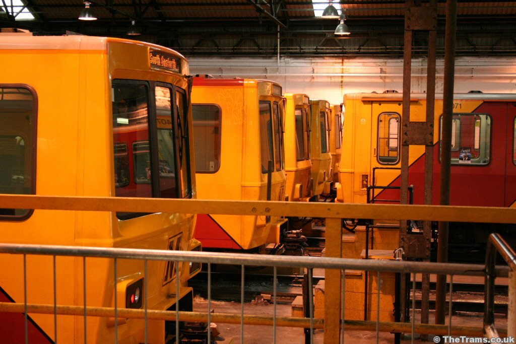 Picture of Tyne and Wear Metro unit Gosforth depot at Gosforth depot ...
